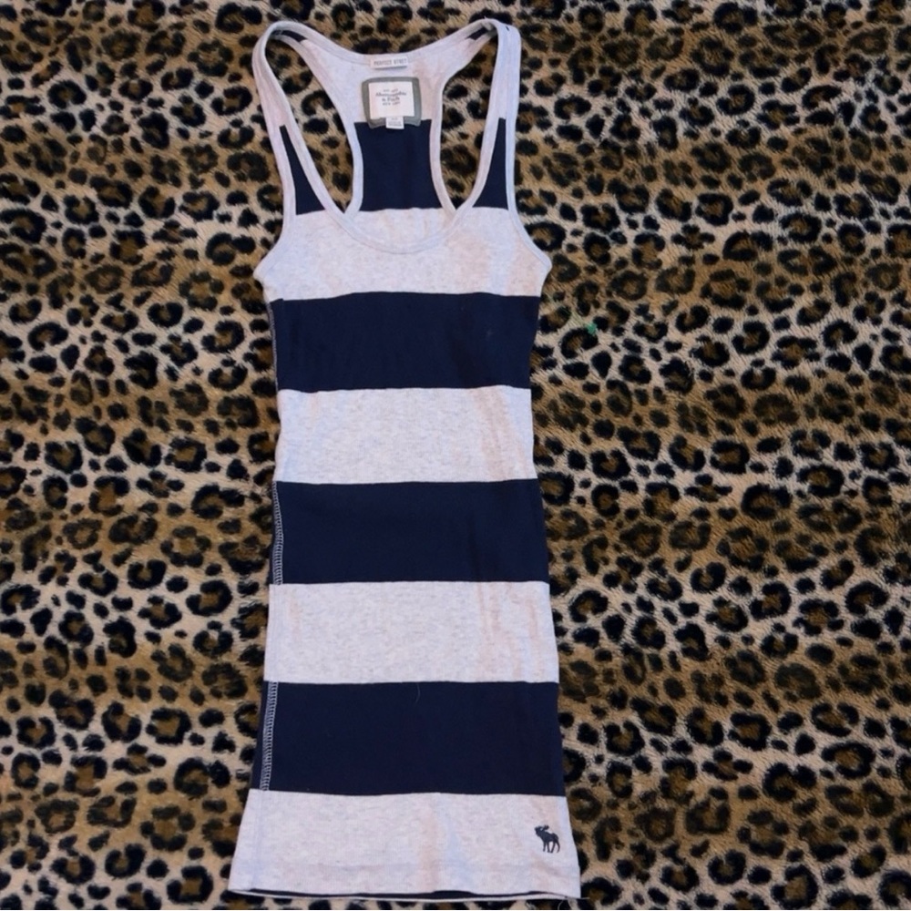 Y2k Abercrombie & Fitch striped tank top xs